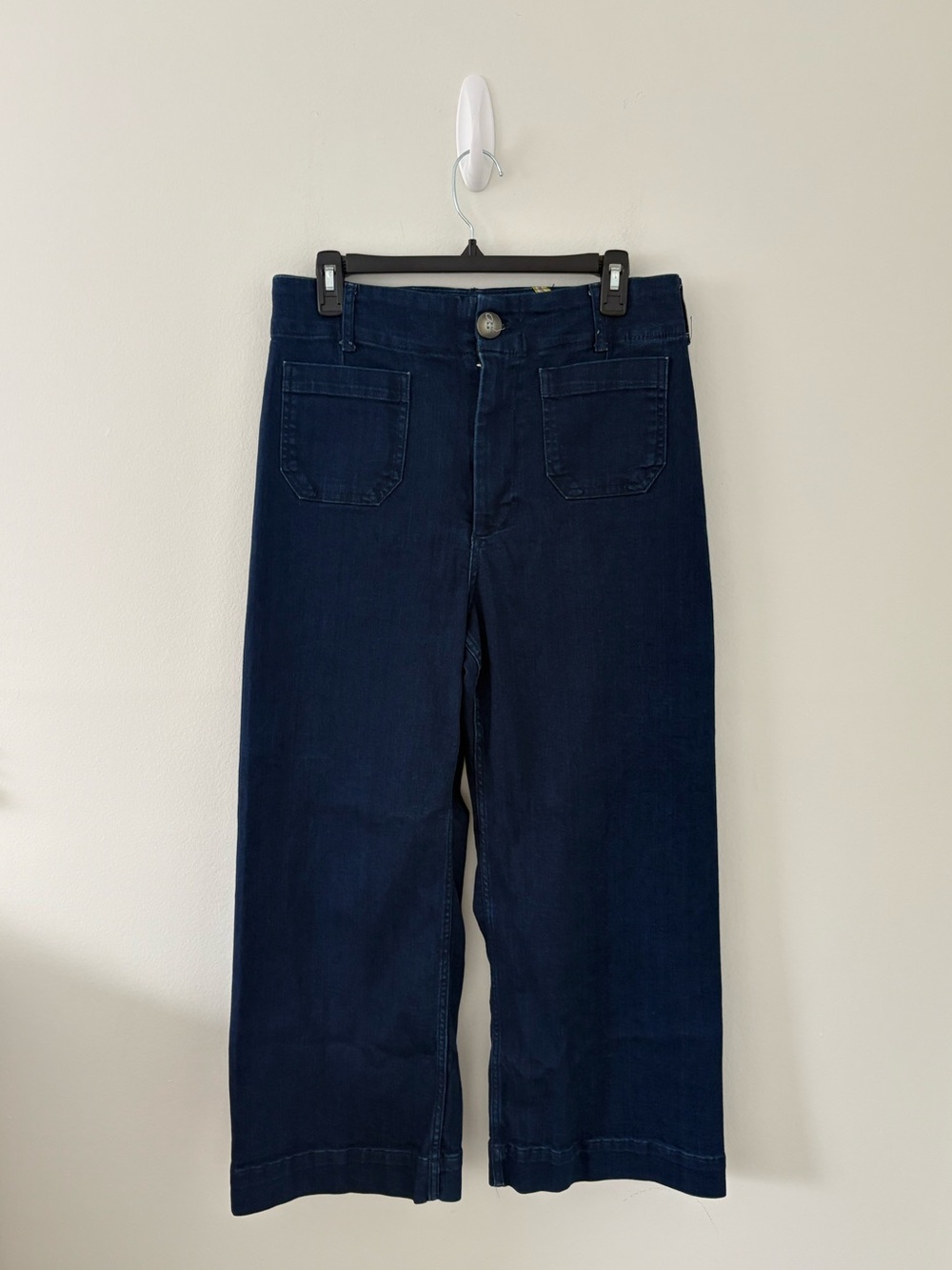 The Colette Crop High-Rise Wide-Leg Jeans Size 31 - Picture 2 of 5